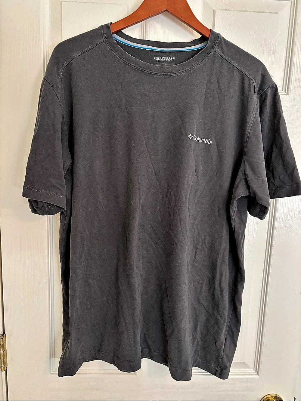 Columbia Omni-Freeze Advanced Cooling T-Shirt Gray Short Sleeve T-Shirt
